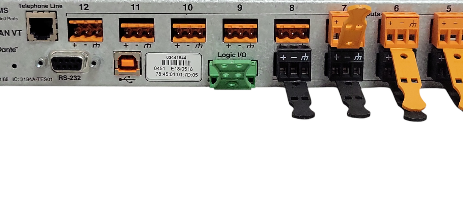 Biamp Systems Tesira FORTE DAN VT Digital Signal Processor, READ _