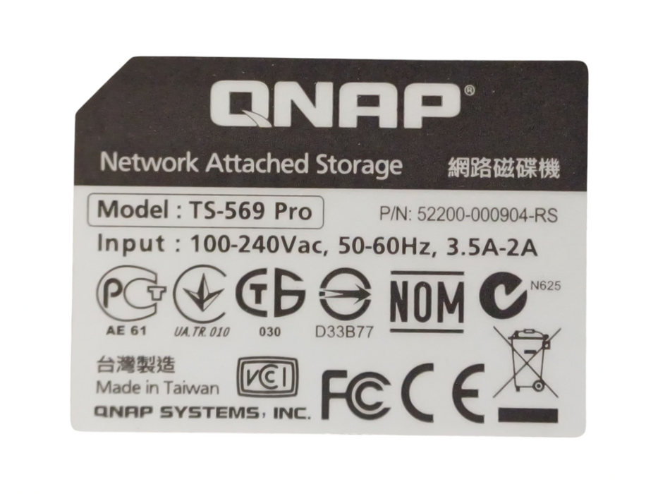 QNAP TS-569 Pro 5-Bay NAS w/ 5x 2TB HDDs