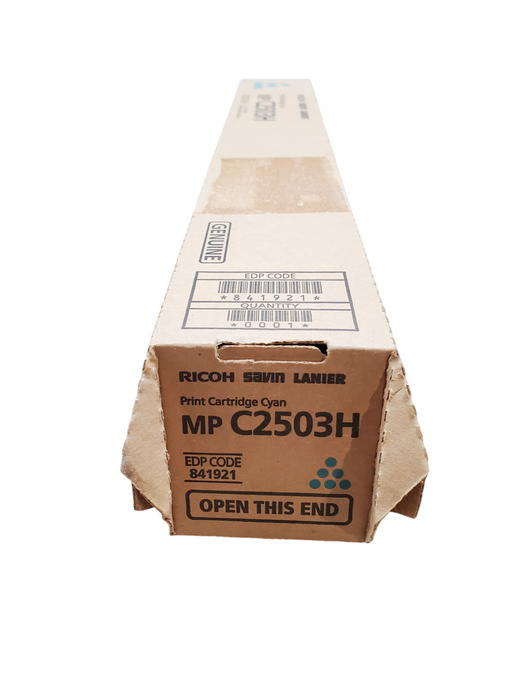 Genuine Ricoh Savin Lanier Toner MP C2503H -Cyan 841921 - New Q