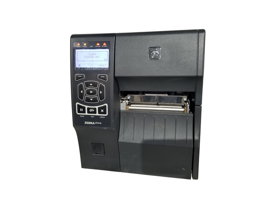 Zebra ZT410 Thermal Transfer Printer - Powers On - For Parts/Repair Q