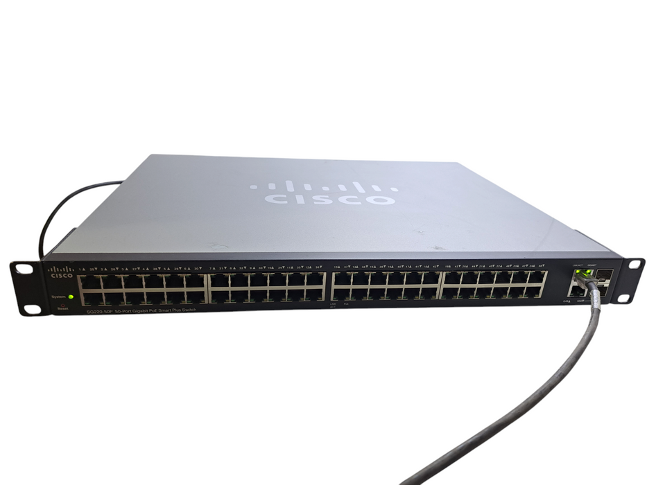 Cisco SG220-50P | 50-Port Gigabit PoE Smart Plus Switch w/ 2x SFP