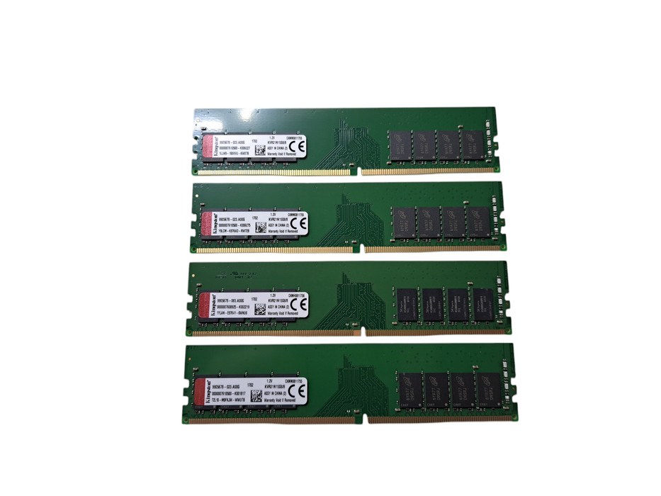 Lot of 4x Kingston 8GB DDR4 Desktop Memory 2133MHz | KVR21N15S8/8