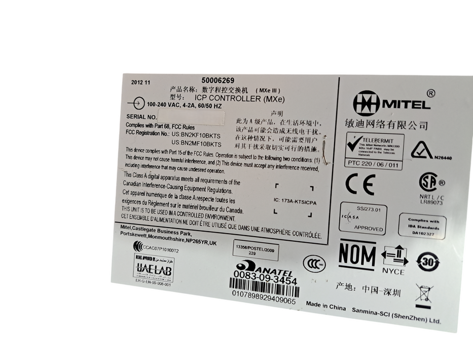 Mitel 3300 MXe III Controller |READ
