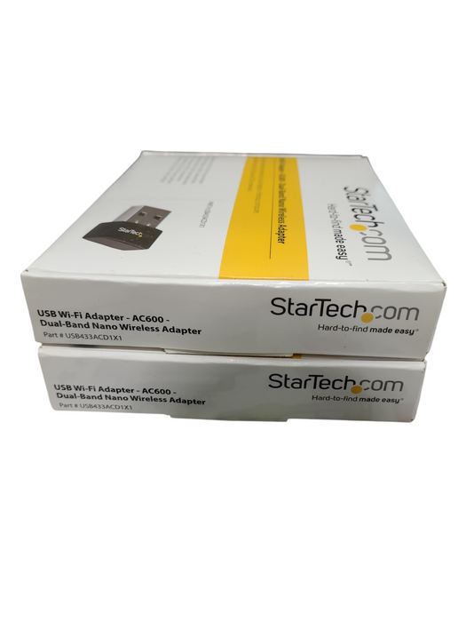 Lot 2x StarTech Wi-Fi Adapter - AC600 Dual-Band Nano Wireless USB433ACD1X1