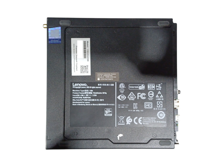 Lenovo ThinkCentre M70q, i5-10400T 2.00GHz, 16GB DDR4, 256GB NVMe, 90W PSU