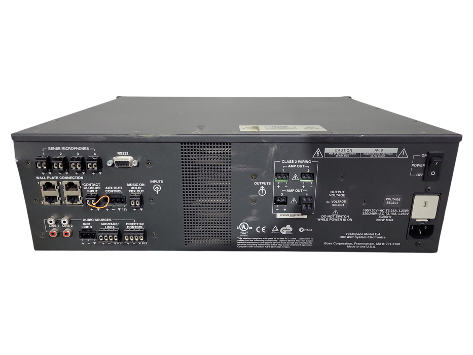 Bose FREESPACE Business Music System E4 Amplifier Bose READ !