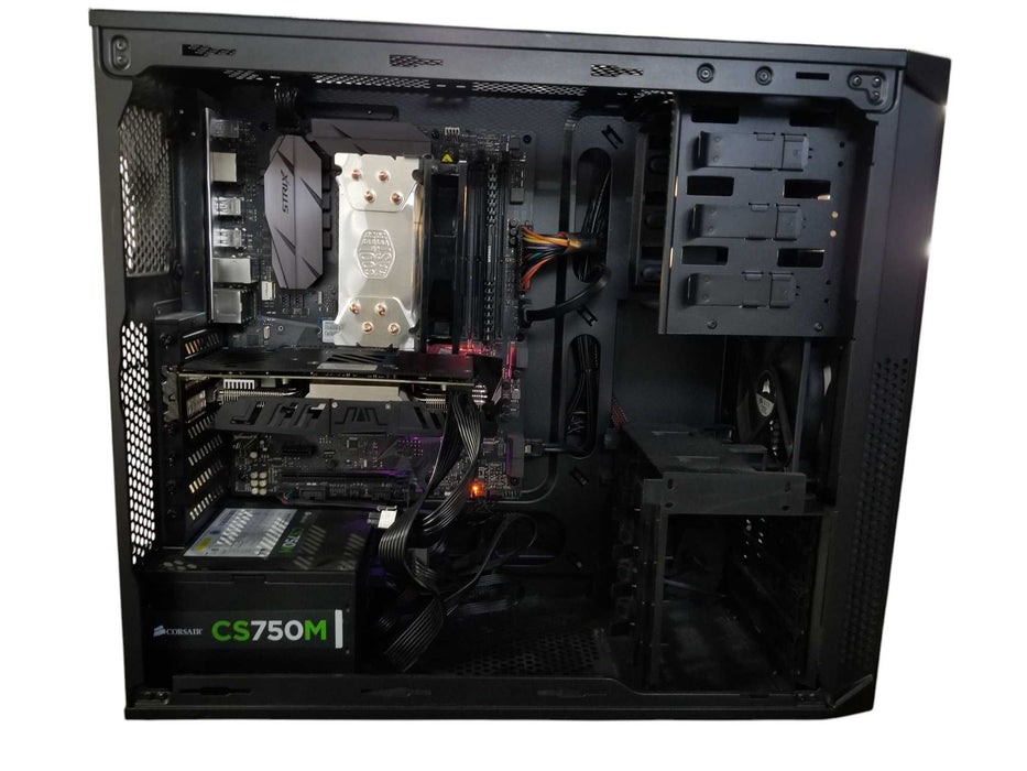 Custom PC Asus ROG B350-F Gaming, Ryzen 7 2700X, RX580 GPU, 8GB RAM, 500GB