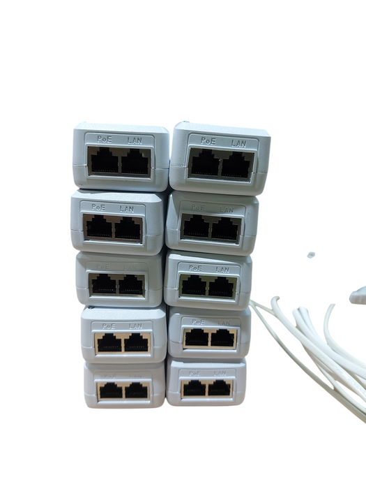 Lot 10x POE Power Supply CS-4800500 48V-500mA w/ Adapter