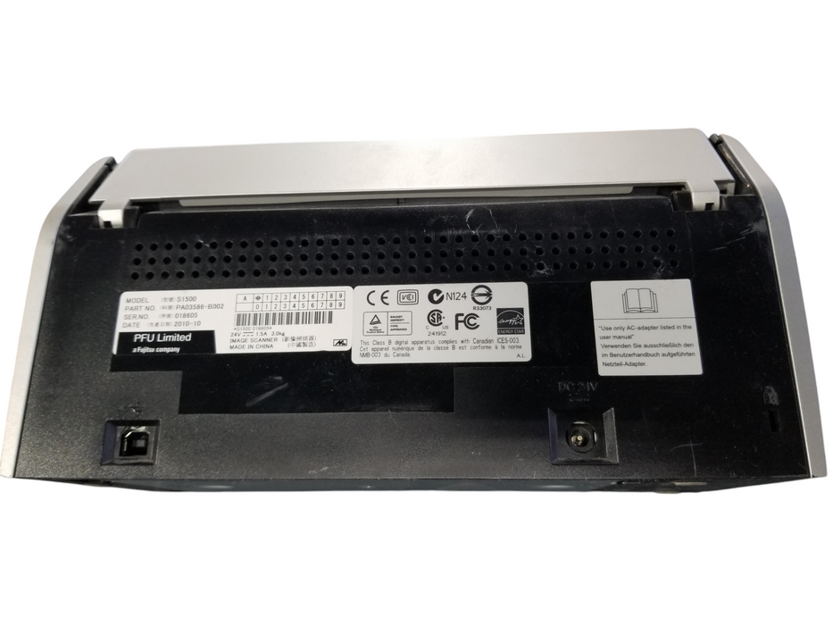 Fujitsu ScanSnap S1500 PA03586-B002 Network Document Duplex Color Scanner