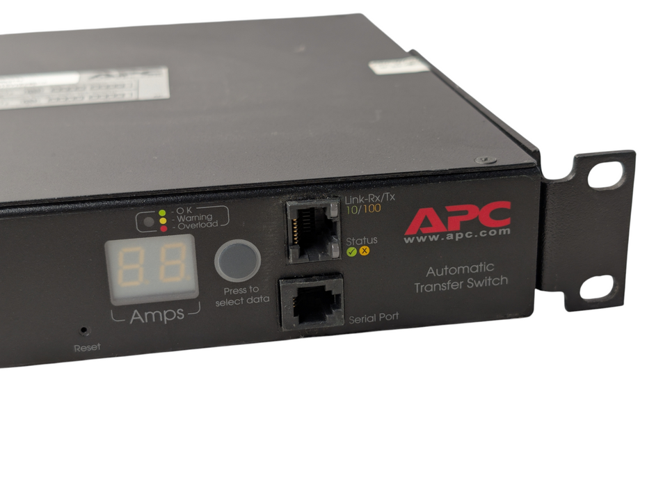 APC AP7723 Automatic Transfer Switch Redundant Rack-Mountable 208/230V -