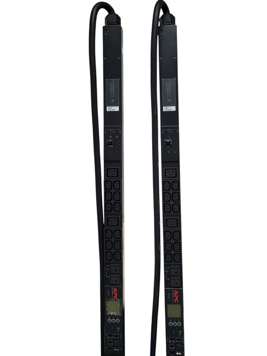 Lot of 2x APC Schneider Electric AP8865 208V 44 OUTLET Metered Rack PDU  _