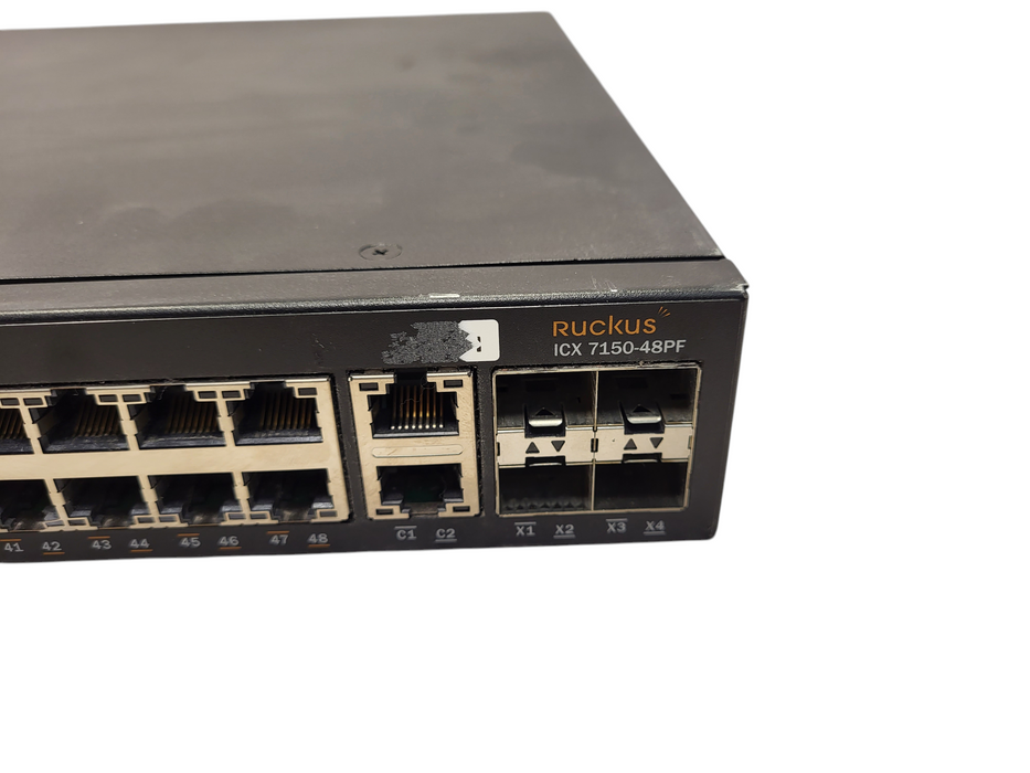 Ruckus ICX7150-48PF-4X10GR-A Brocade ICX 48x 1GB PoE+ RJ45 4x SFP+ Switch Q$