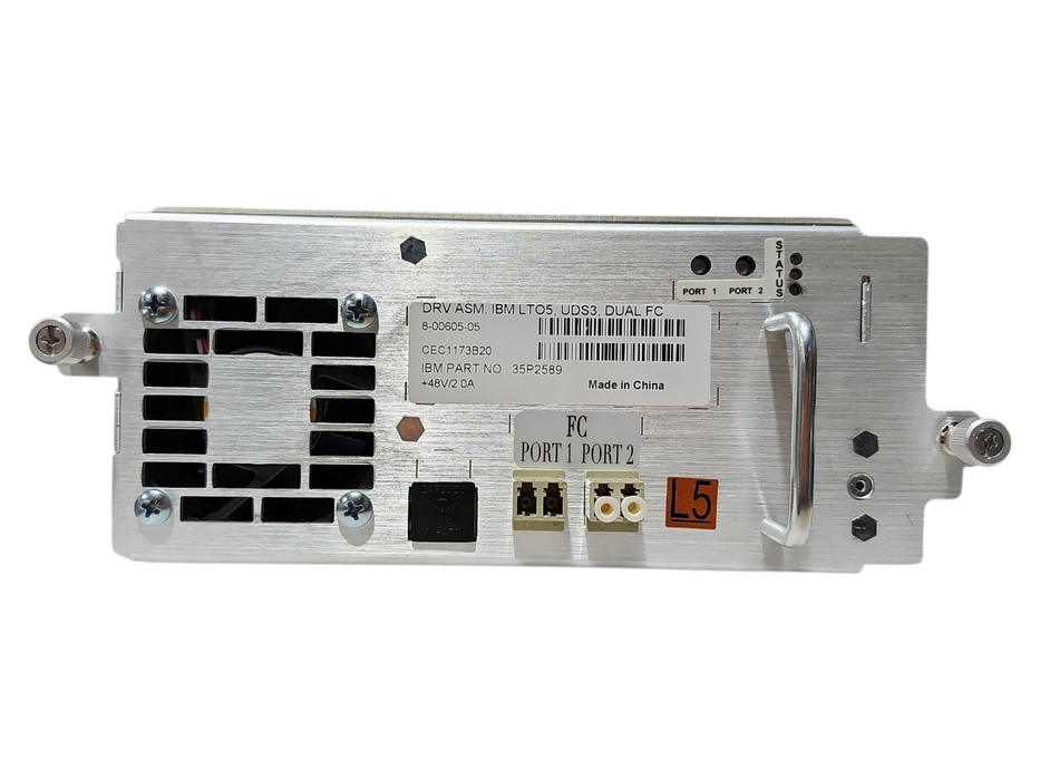 IBM LTO Ultrium 5 Tape Drive DRV ASM, IBM LTO5, UDS3, FC 8-00605-05