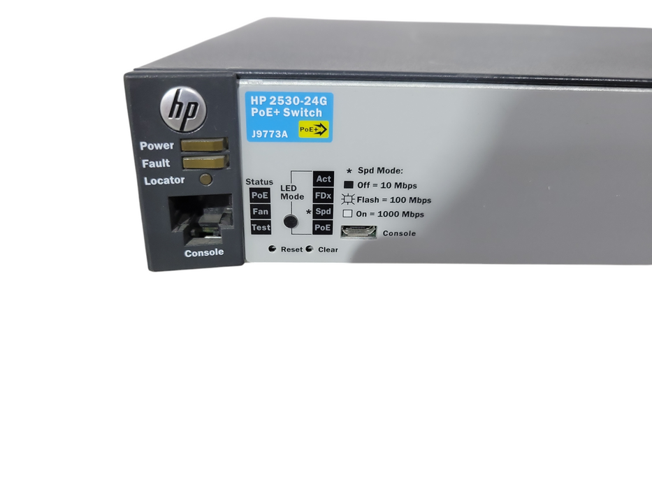 HP 2530-24G POE+ J9773A 24 Port Gigabit Ethernet Managed Network Switch !