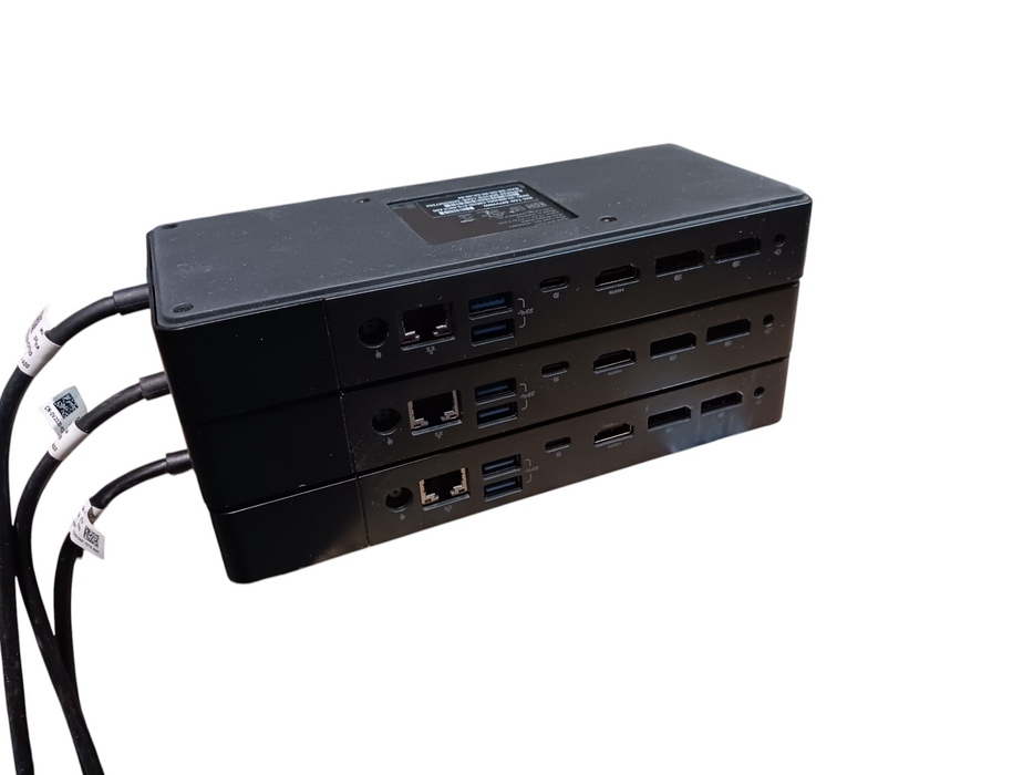 Lot of 3x Dell WD19 USB-C Docking Station No Power Supply