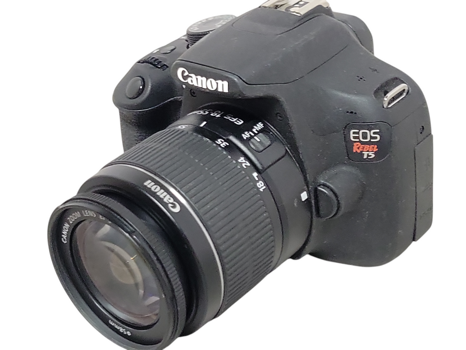 Canon EOS Rebel T5 DSLR Camera w/18-55mm Lens Only, READ _