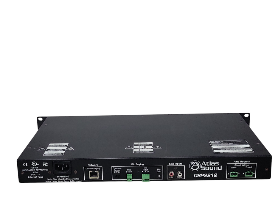 Atlas DSP2212 Digital, Networkable Sound Masking Processor/Amplifier, READ _