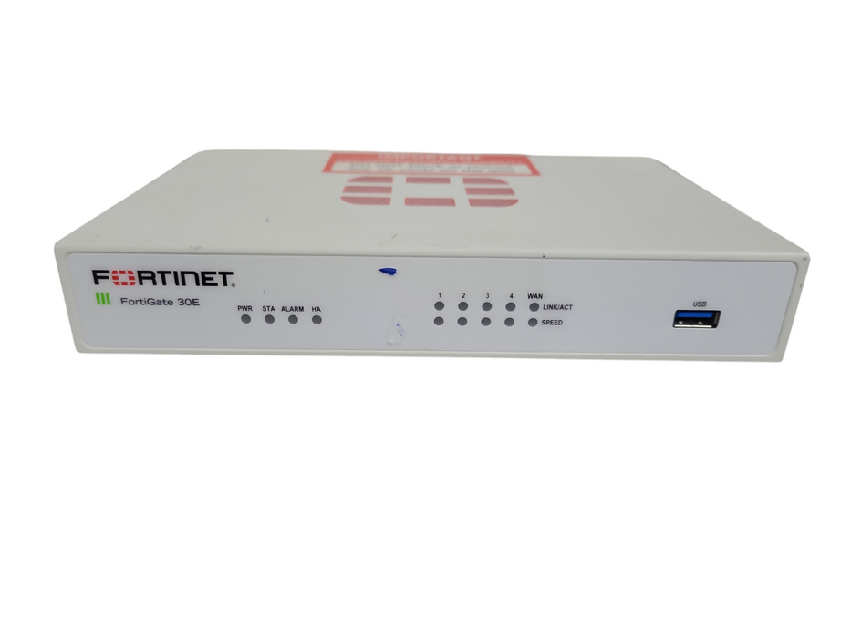 Fortinet FortiGate FG-30E, Network Security Firewall, Factory Reset !