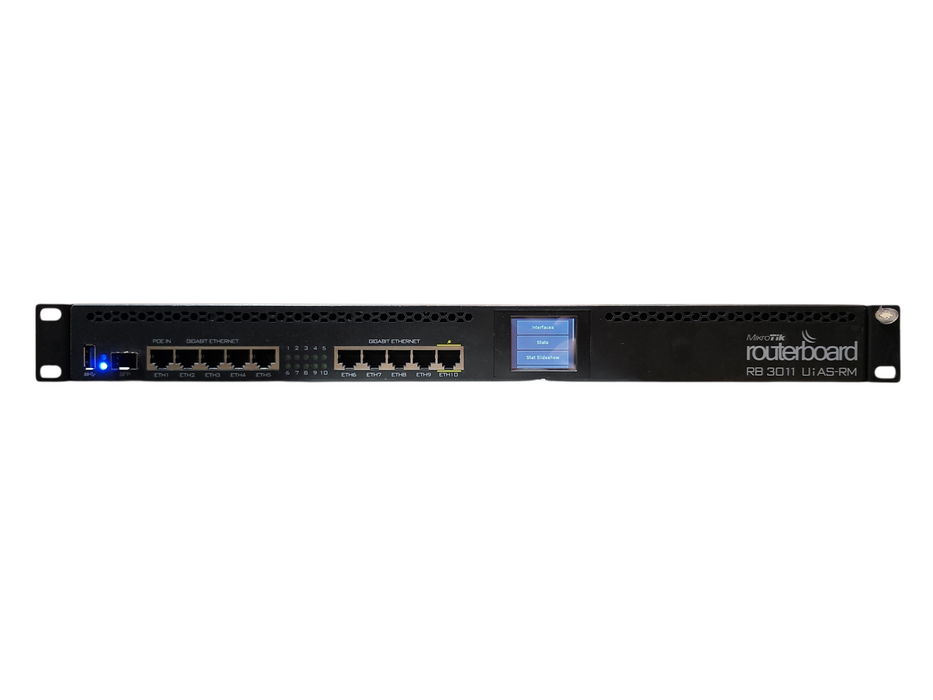 MikroTik RB3011UiAS-RM 10 Ports Rack Mountable Gigabit Ethernet Router