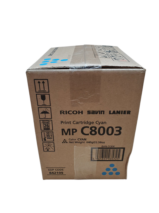 NEW - Ricoh Savin Lanier MP C8003 Print Cartridge Cyan 842199
