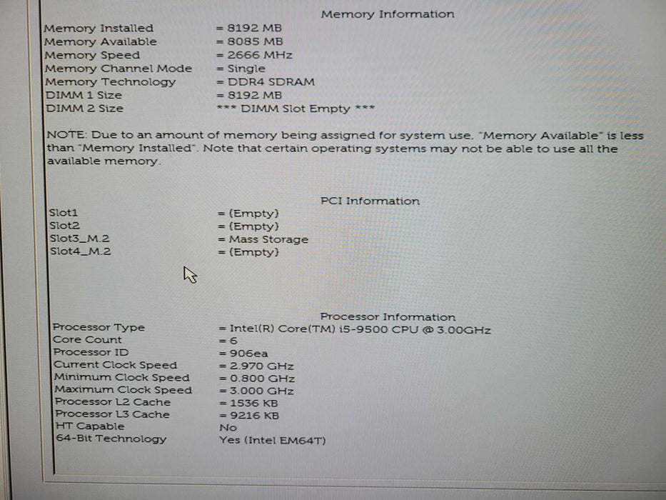 Dell OptiPlex 3070 SFF, Core i5-9500 3.00GHz, 8GB DDR4, 256GB SSD !