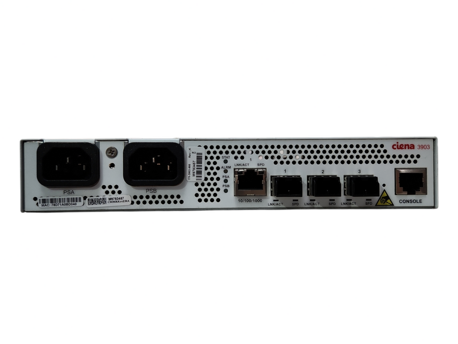 Ciena 3903 Ethernet Service Delivery Switch 170-3903-900, Factory Reset
