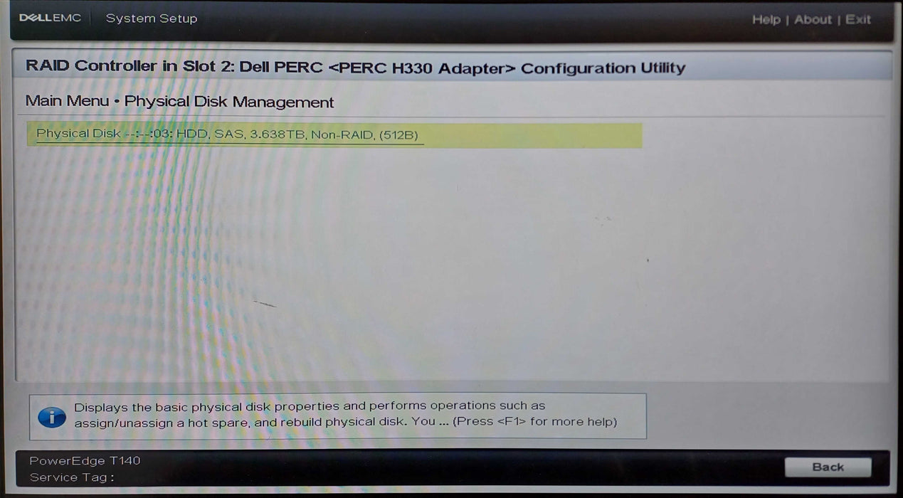 Dell PowerEdge T140, Xeon E-2224 3.3GHz, 16GB DDR4, 4TB SAS, H330