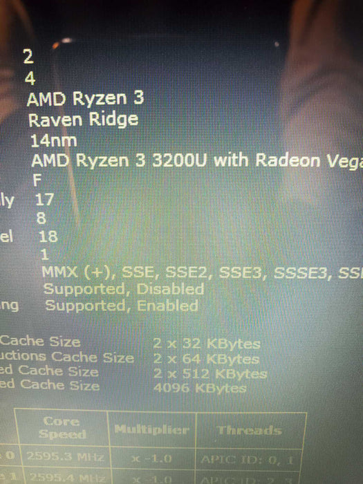 HP Laptop 15-db1007ca AMD Ryzen 3 3200U 12GB RAM 256GB SSD  Lap200