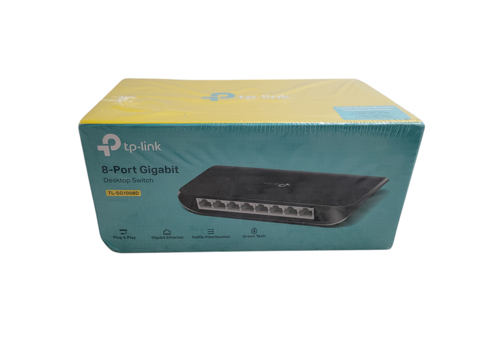 TP-Link 8-Port TL-SG1008D V9, Gigabit Ethernet Desktop Switch v9 Q%