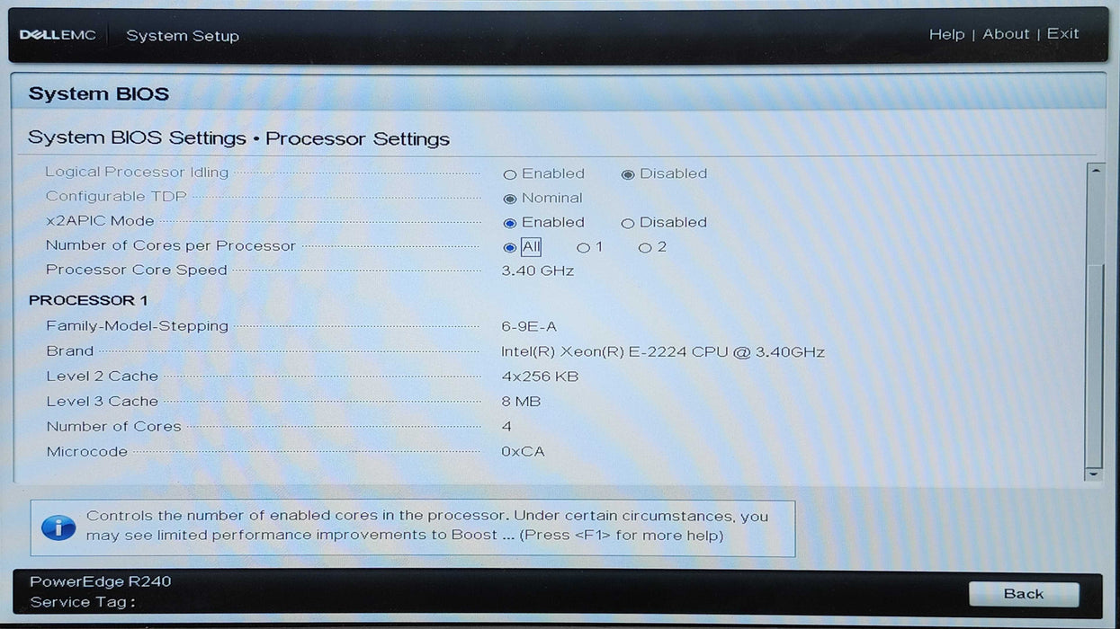 Dell PE R240 1U 2x3.5", Xeon E-2224 3.40GHz, 16GB DDR4, PERC S140, 1x PSU