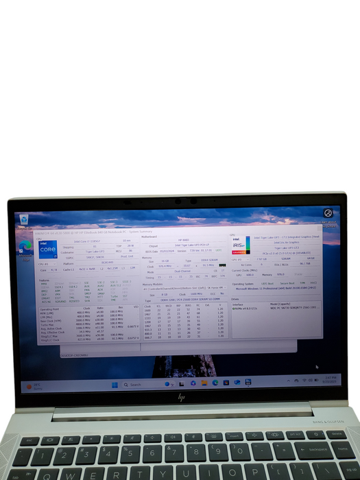 HP EliteBook 840 G8 Laptop i7-1185G7@3.0GHz 16GB RAM 256GB NVMe SSD  Lap200