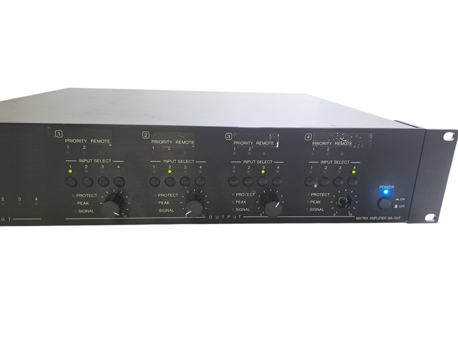 TOA MA-725F 4-Channel 250W Matrix Mixer Power Amplifier )