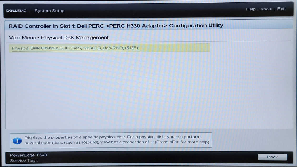 Dell PowerEdge T340 8x3.5", Xeon E-2124 3.30GHz, 48GB DDR4, H330, 4TB SAS