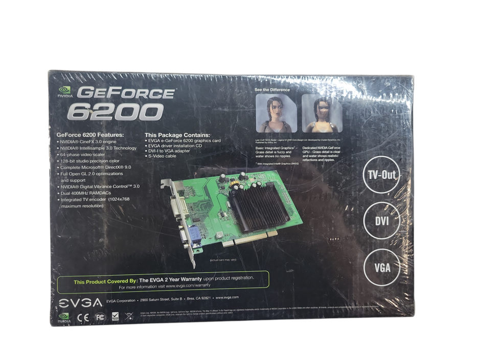 6200 Le Agp Nvidia Evga 6200 Agp EVGA NVIDIA GEFORCE 6200 256MB