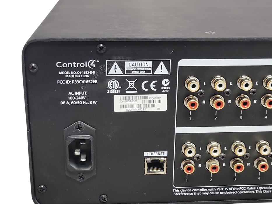 Control4 Amplifier C4-1652-E-B Audio Matrix Switch, No Remote _