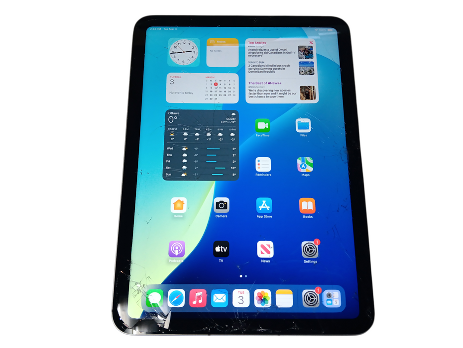 iPad 10th Gen - Silver - 64GB [A2757] READ