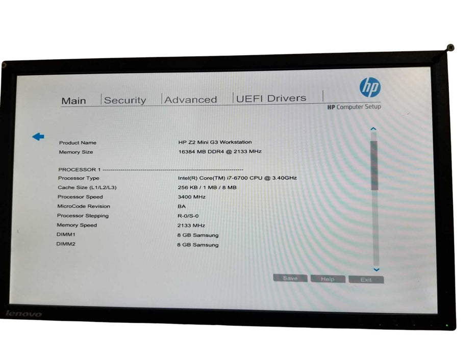 HP Z2 Mini G3 Workstation Core i7-6700 @3.40GHz 16GB DDR4 512GB SSD + Adapter