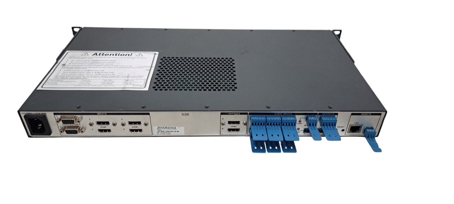 Extron IN1606 Six-Input Scaling Presentation Switcher CG00THE