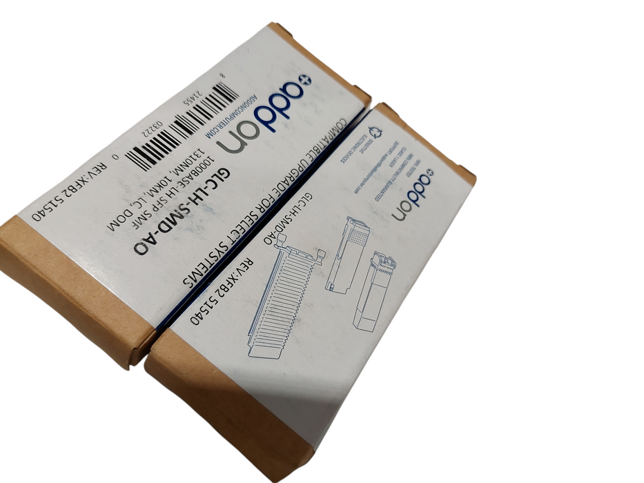 2- ADDON GLC-LH-SMD-AO 1000 Base- LH SFP SMF 1310NM, 10KM, LC,DOM  =