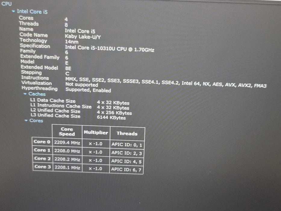 Lenovo ThinkPad T14s i5-10310U 8GB RAM 256GB SSD β BudLap