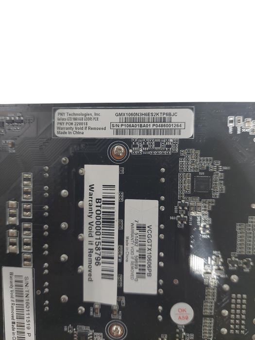 PNY GeForce GTX 1060 6GB GDDR5 PCIE Graphics Card  =