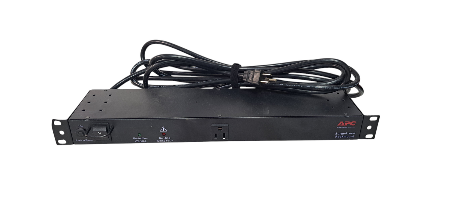 APC NET9RMBLK Rackmount SurgeArrest 9-Outlet/120V Surge Protect Q