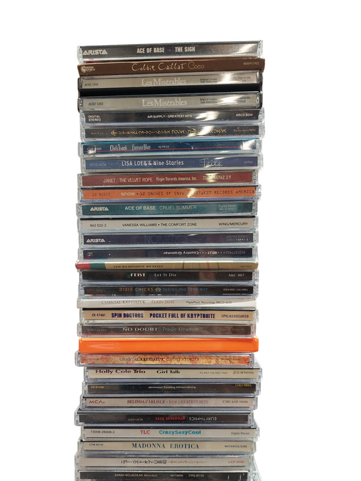 Bundle of 57 Various Artists CD's in Cases with Manuals  =