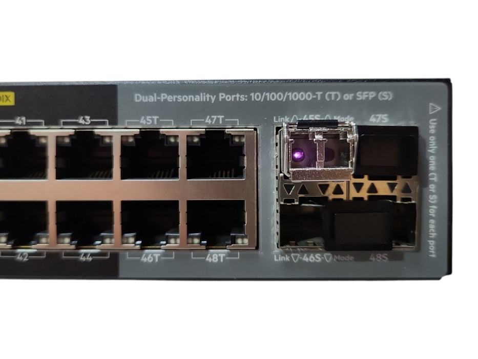HP J9729A HP Aruba 2920-48G-POE+ Switch w/ J9733A Module 1x PSU