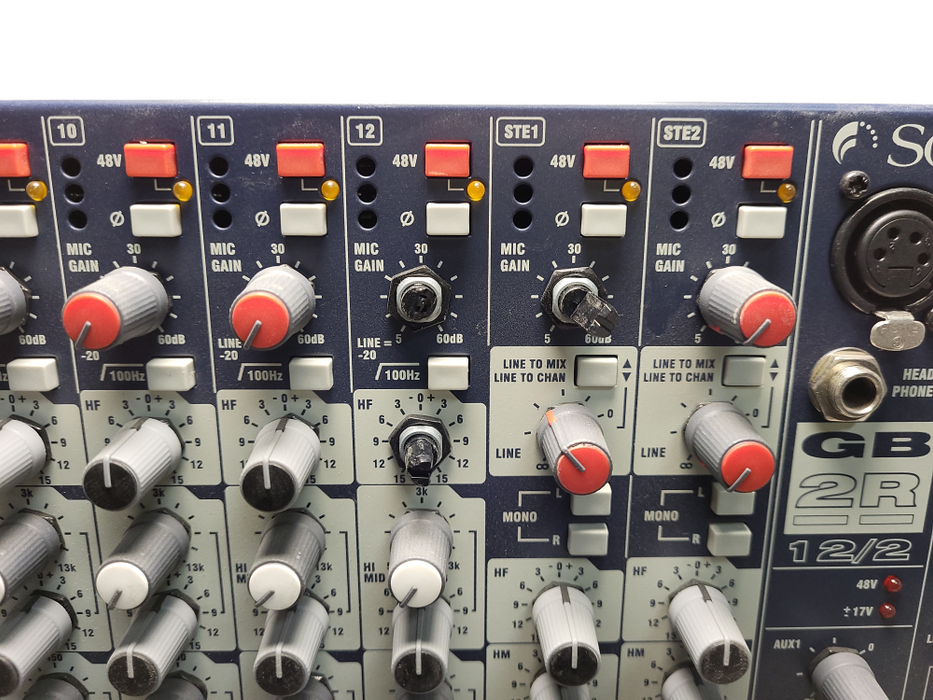 Soundcraft GB2R 12-channel Analog Mixer READ $