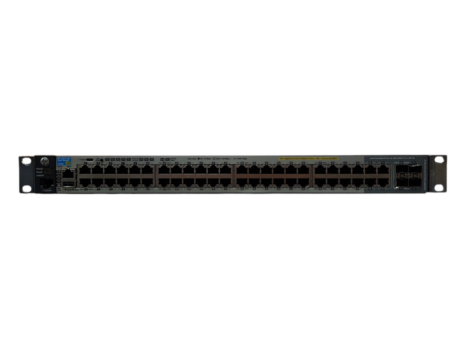 HP 2920-48G PoE+ Gigabit Network Switch J9729A w/ 2x J9731A MODULES