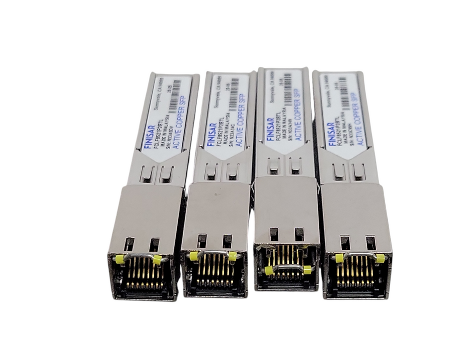 Lot of 8x Finisar FCLF8521P2BTL 1000BASE-T RoHS SFP-GE-T Copper SFP Transce _