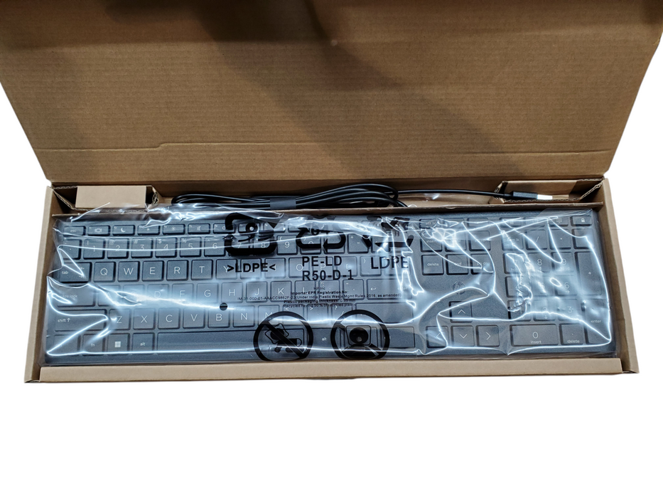 Lot 4x NEW - HP Wired Desktop 320K Keyboard - L96909-001