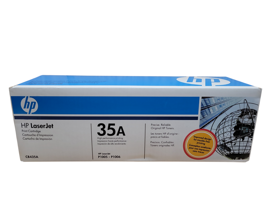 GENUINE HP 35A CB435A BLACK LASERJET TONER CARTRIDGE P1005, P1006 !