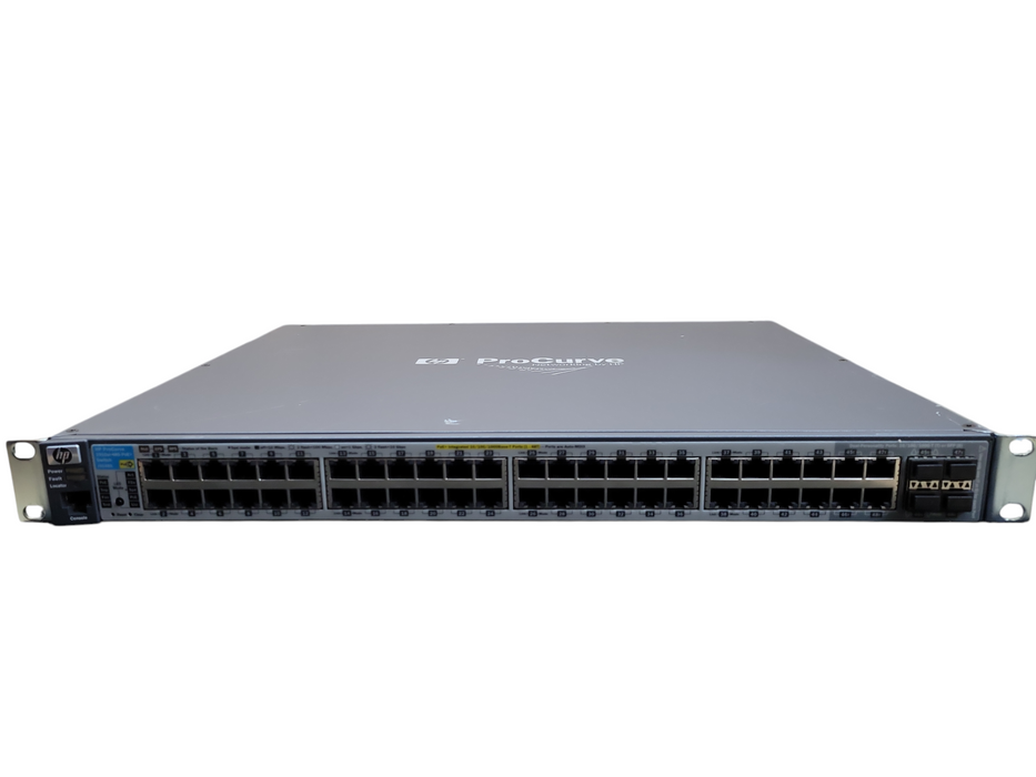 HP Procurve 2910AL-48G-PoE+ J9148A 48 Port Gigabit PoE+ Switch w/ Rack Ears !